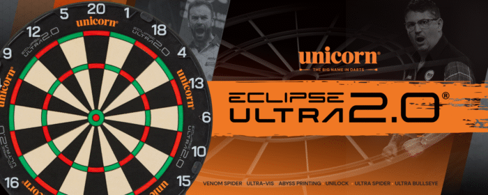 Unicorn Eclipse Ultra 2.0 Dartboard - Professional - Ultra Thin Wires In stock - Image 2